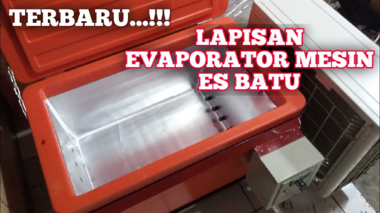 Mesin Es Batu LAPISAN EVAPORATOR TEMBAGA.