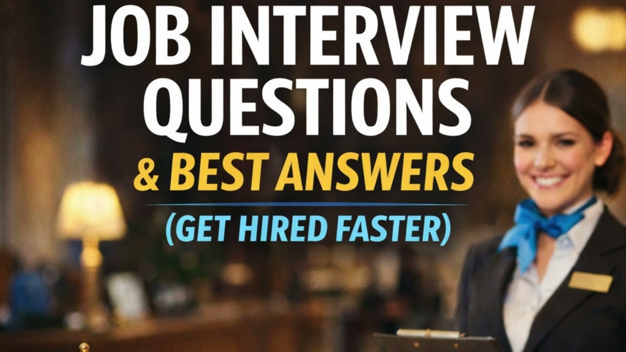 30 Hospitality Job Interview Questions & Best Answers |2026 Guide