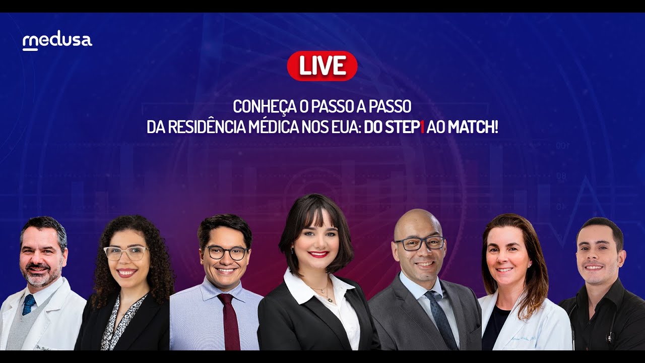 MasterClass: Conheça o passo a passo da Residência Médica nos EUA: Do Step1 ao Match!
