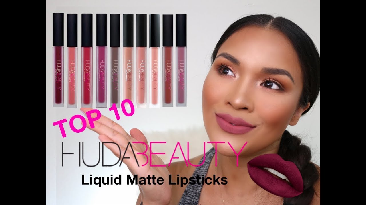 Мой ТОП-10 жидких матовых помад HUDA BEAUTY от Swatch Queen