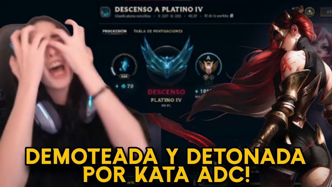 COJONAXTER FUE GAPEADA POR UNA KATARINA ADC Y SOLO DURO UN GAME EN PLATINO 3! | Nissaxter