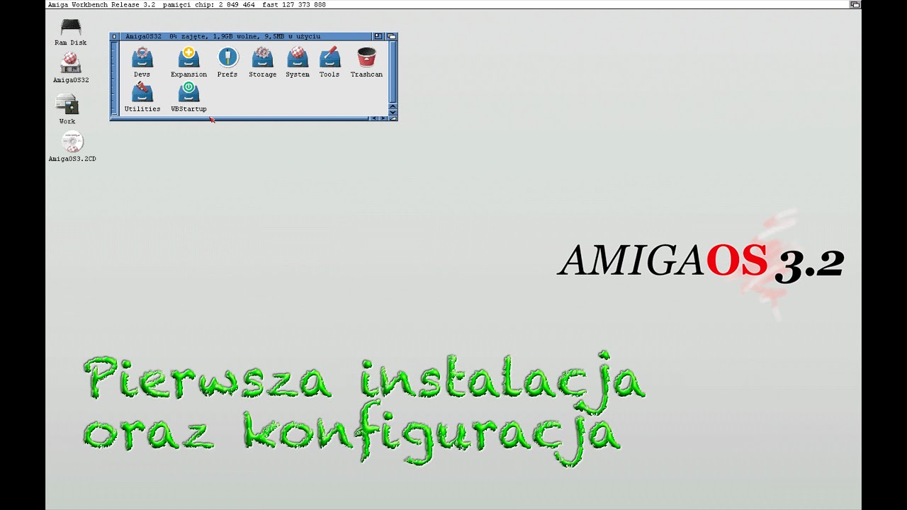 AmigaOS 3.2 pierwsza instalacja - AmiWigilia YT Odc 22 [PL]