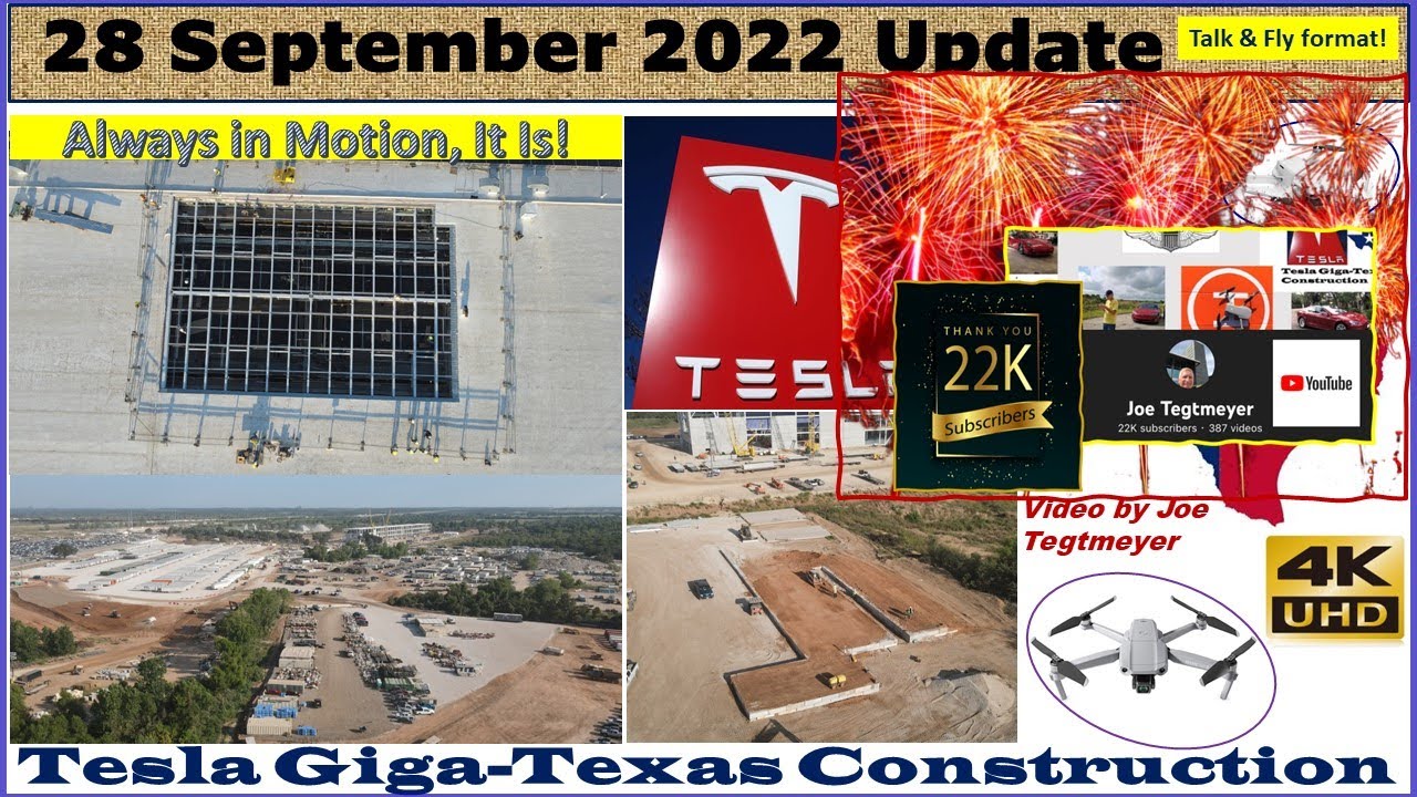Electrifying changes & Progress Everywhere on my 28 September 2022 Flight over Giga Texas! (07:55AM)