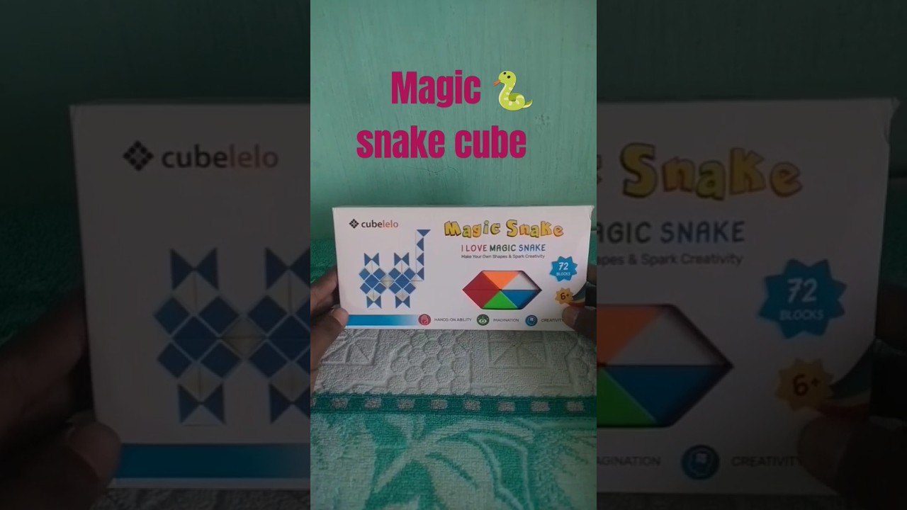 cubeLelo magic snake cube unboxing ||