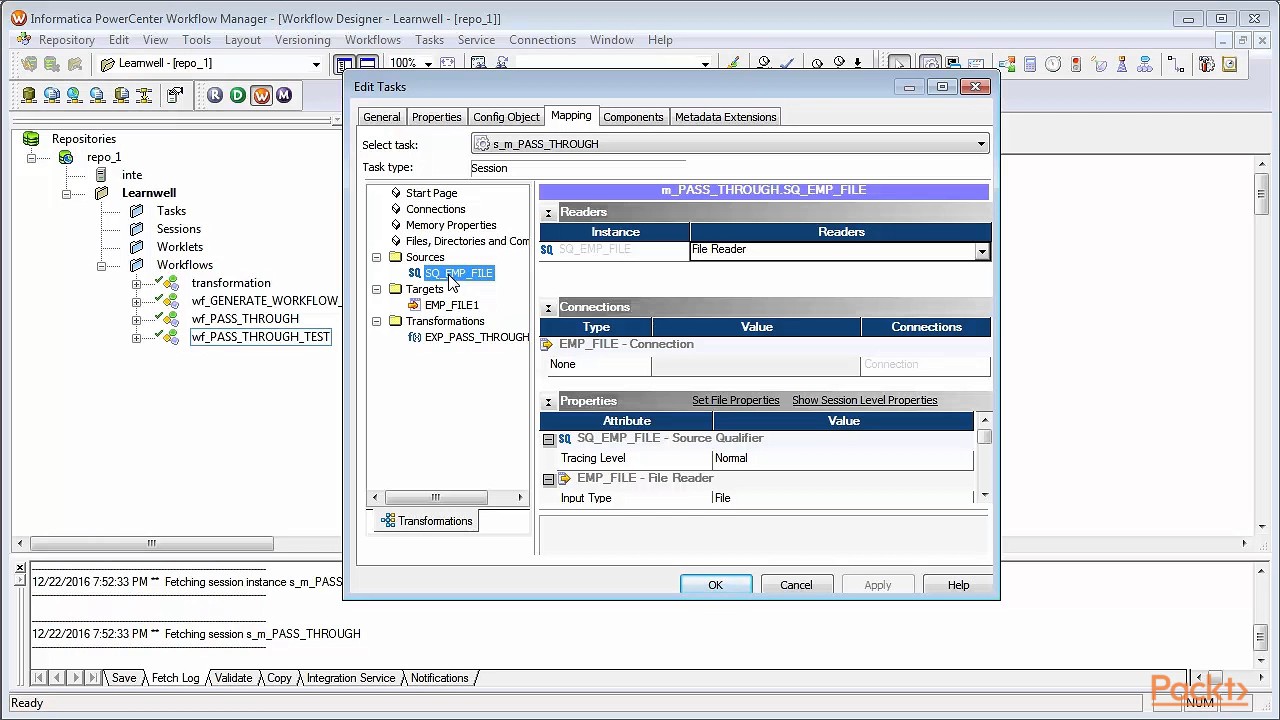 Getting Started with Informatica : Setting the Source And Target Paths | packtpub.com