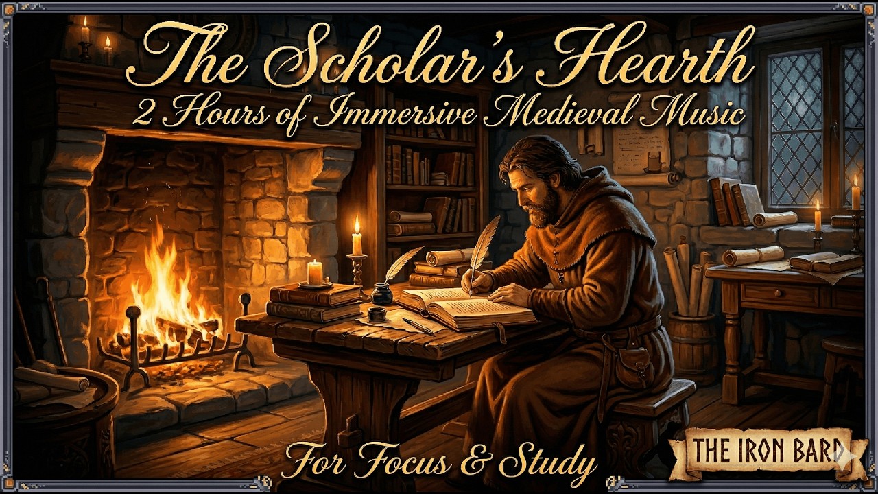 *The Scholar's Hearth* | 2 Hours of Immersive Medieval Music for Focus & Study