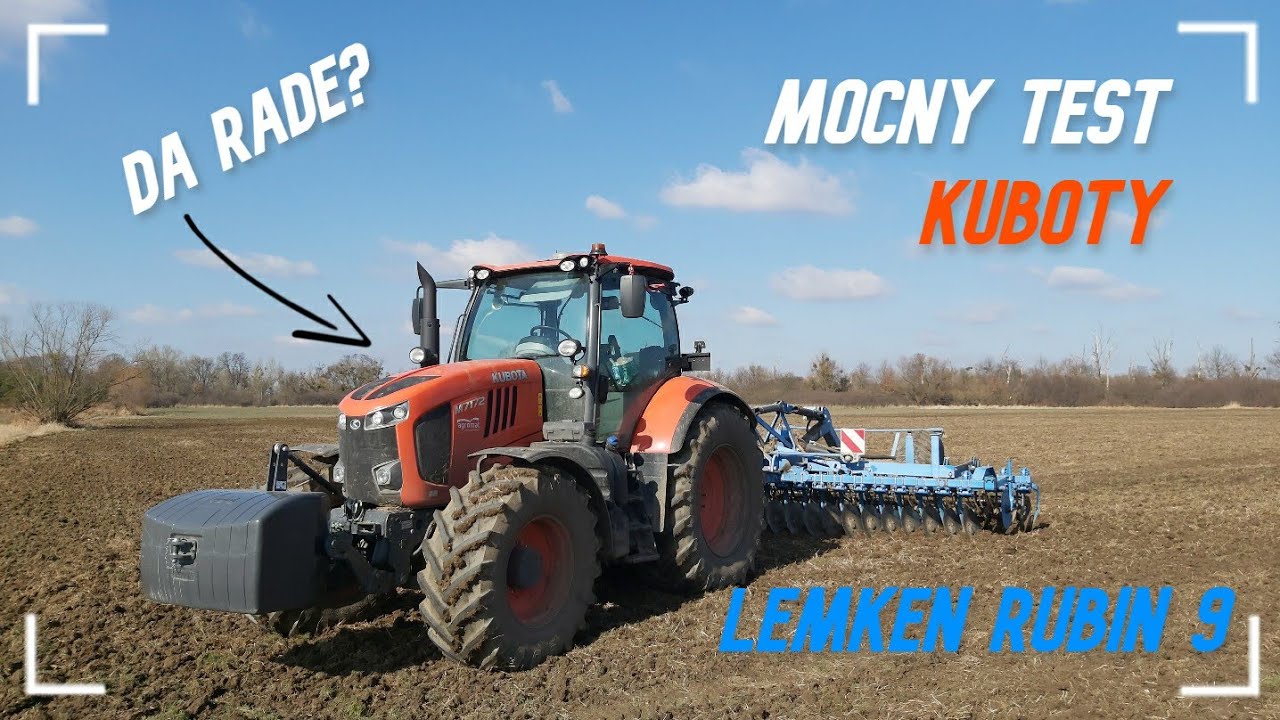 MOCNY TEST KUBOTY💪🏻170KM vs. 6 metr&oacute;w🔥DA RADĘ??🧡KUBOTA M7175 LEMKEN RUBIN 9💙VLOG ZDGR 16