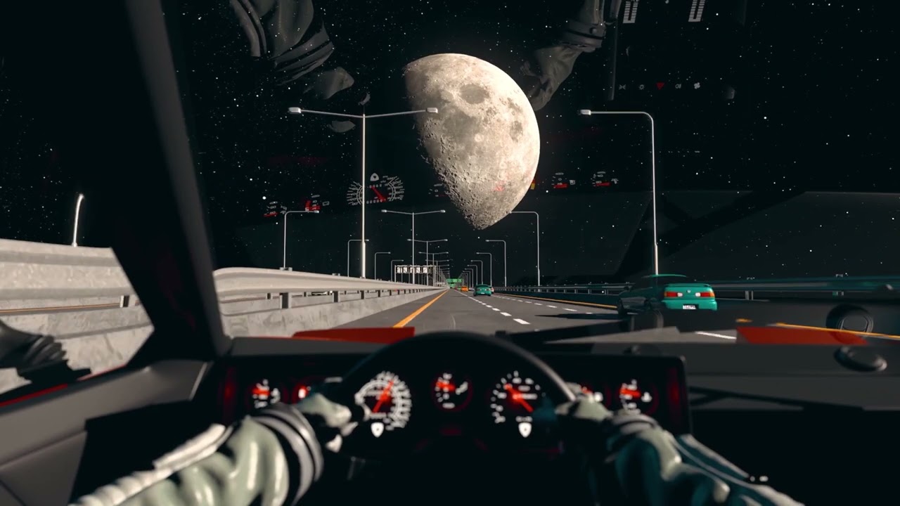 Drive To The Moon 1 hour relaxing Lofi beats -study, sleep, relax #lofi #lofihiphop #lofimusic