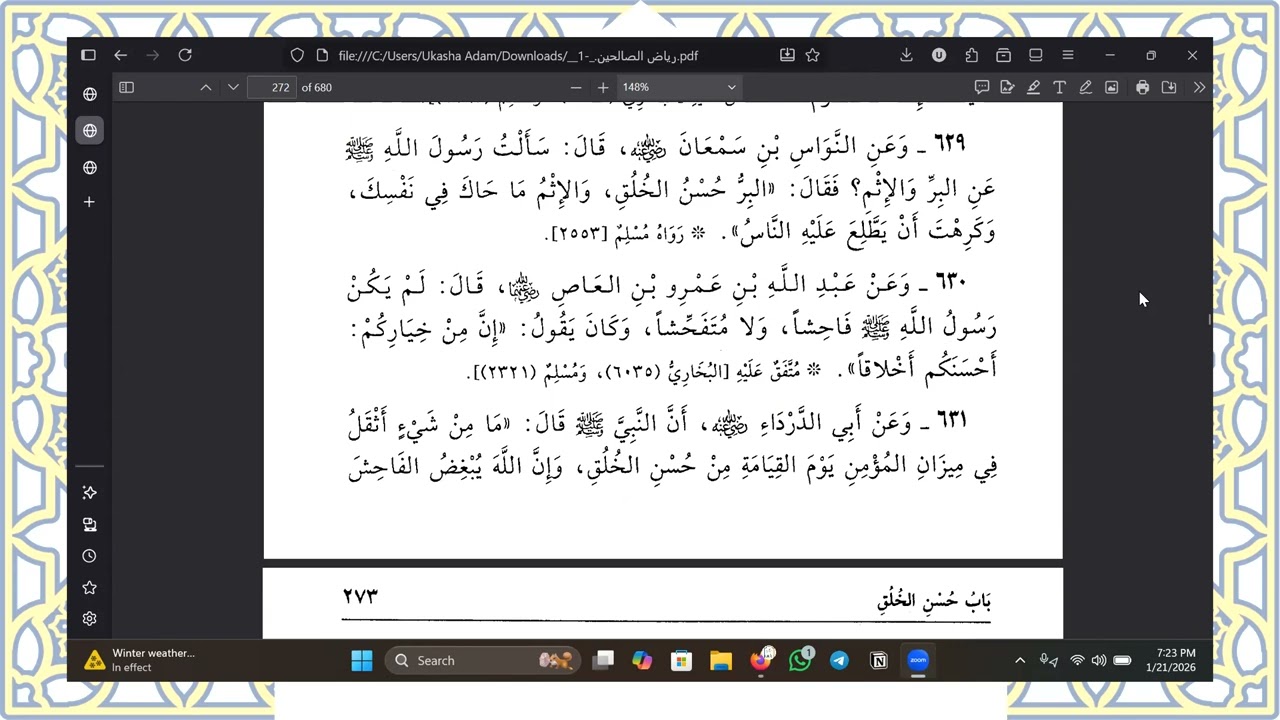 134 Riyad as Saliheen | رياض الصالحين – Shk Abdulaziz [Oromo]
