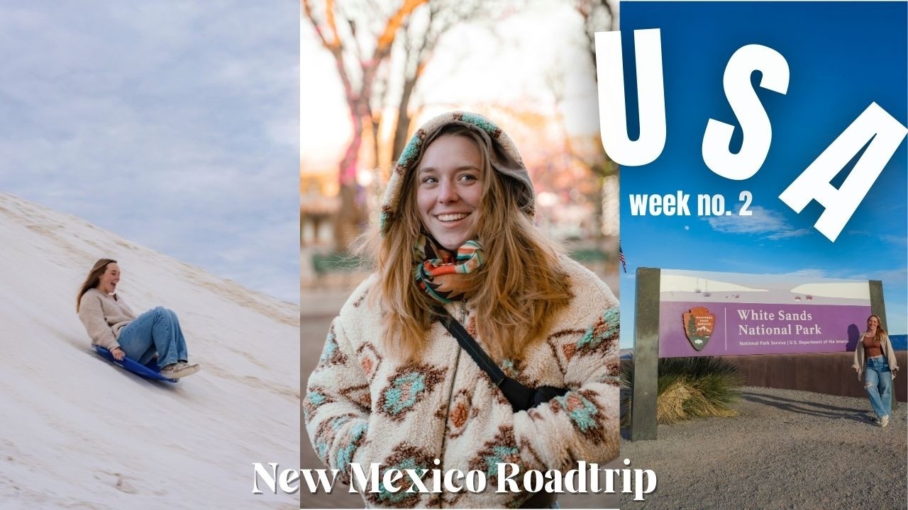 USA🇺🇸New Mexico Roadtrip - White Sands National Park, Sandboarding | Weltreise-Vlog #7