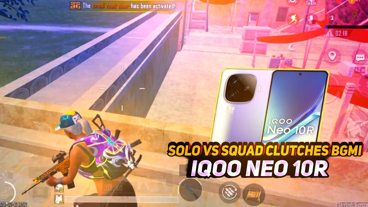 Solo vs squad clutches BGMi gameplay 💥 iQOO Neo 10R 