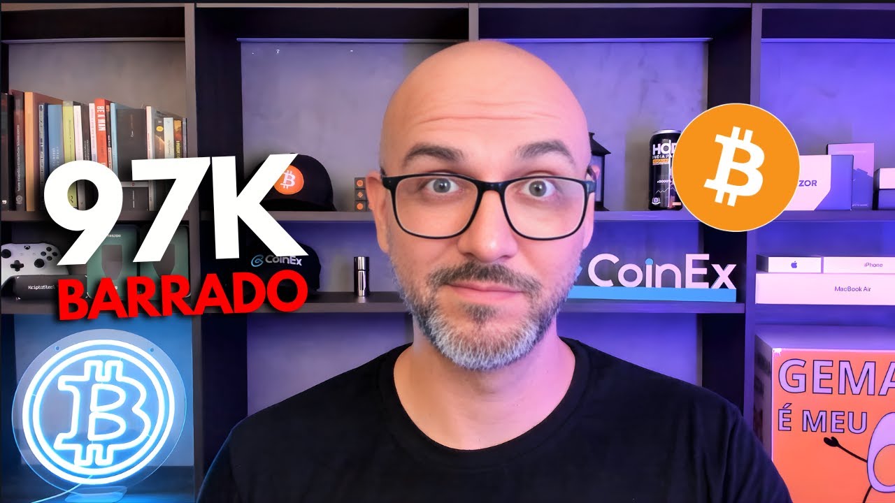 Bitcoin Rejeita 97k e Cai: Resist&ecirc;ncia Forte + M&eacute;dias Semanais Dominam BTC