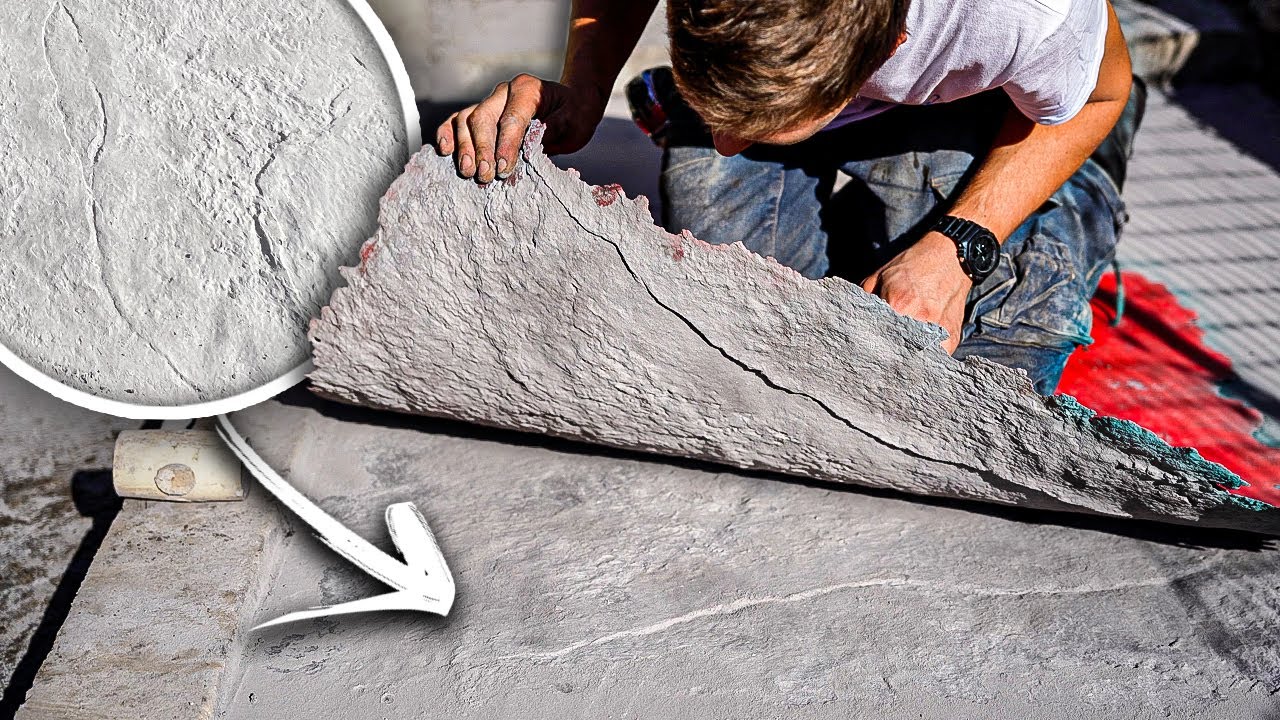 ON POSE DU BÉTON IMPRIMÉ POUR LA RÉNOVATION ! - ( C'est Magnifique ! )