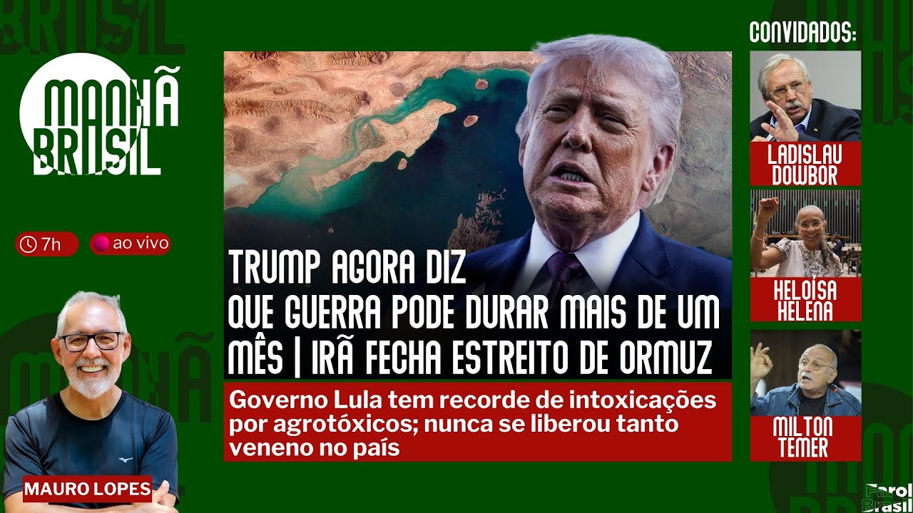 Mundo à beira do caos: Trump diz que guerra vai durar mais de mês | Irã fecha Estreito de Ormuz |3.3