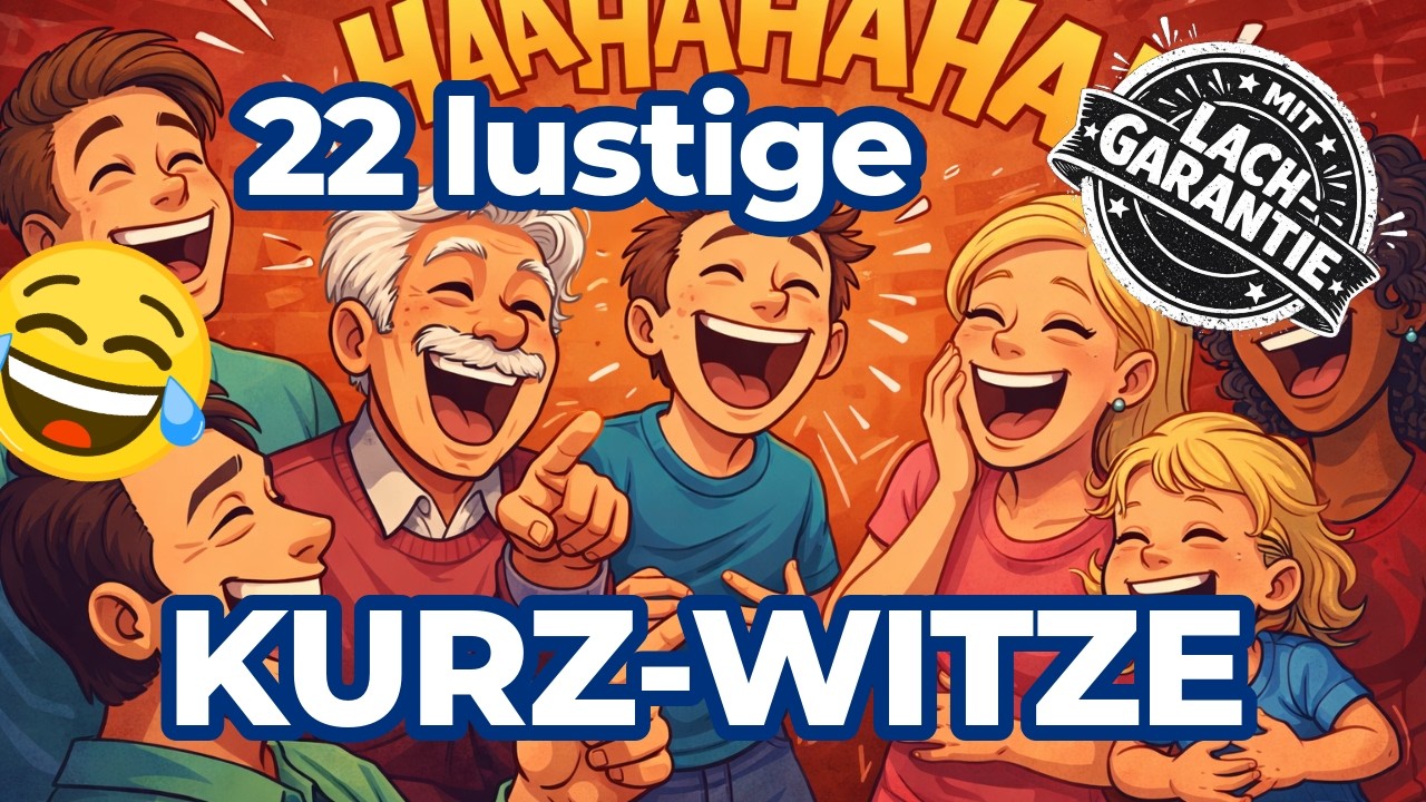22 lustige Kurz-Witze mit Lach-Garantie! - mit Jupp und Pitter