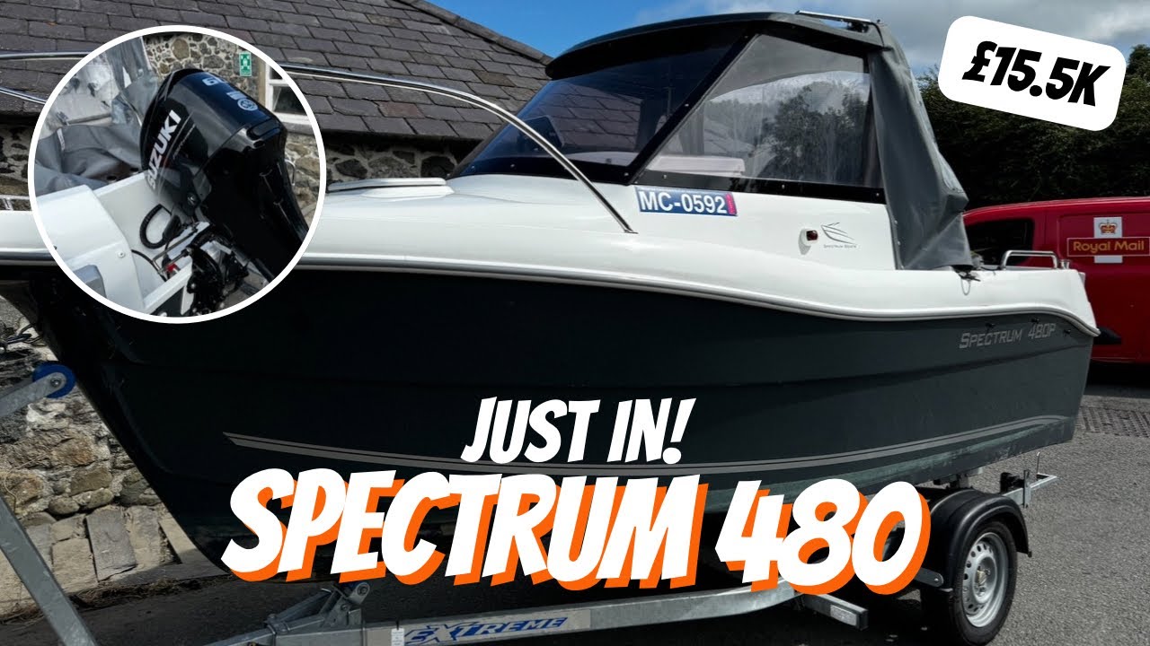 JUST IN: 2022 Spectrum Cabin Fisher with 60hp Suzuki - SPECTACULAR condition ✨🛥️