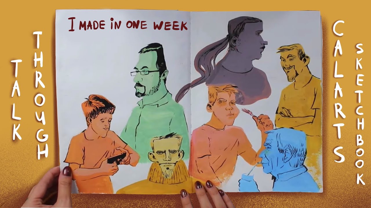 Talking Through My ACCEPTED CalArts Sketchbook // I Drew In One Week // sketchbook advice
