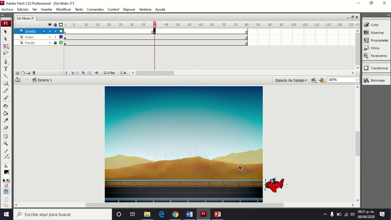 Agregar Imagenes y Audio en Flash