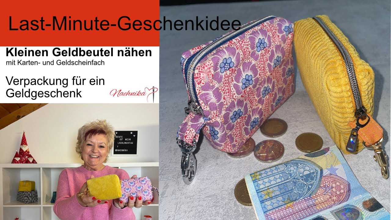 Kleiner Geldbeutel mit Karten- und Geldscheinfach