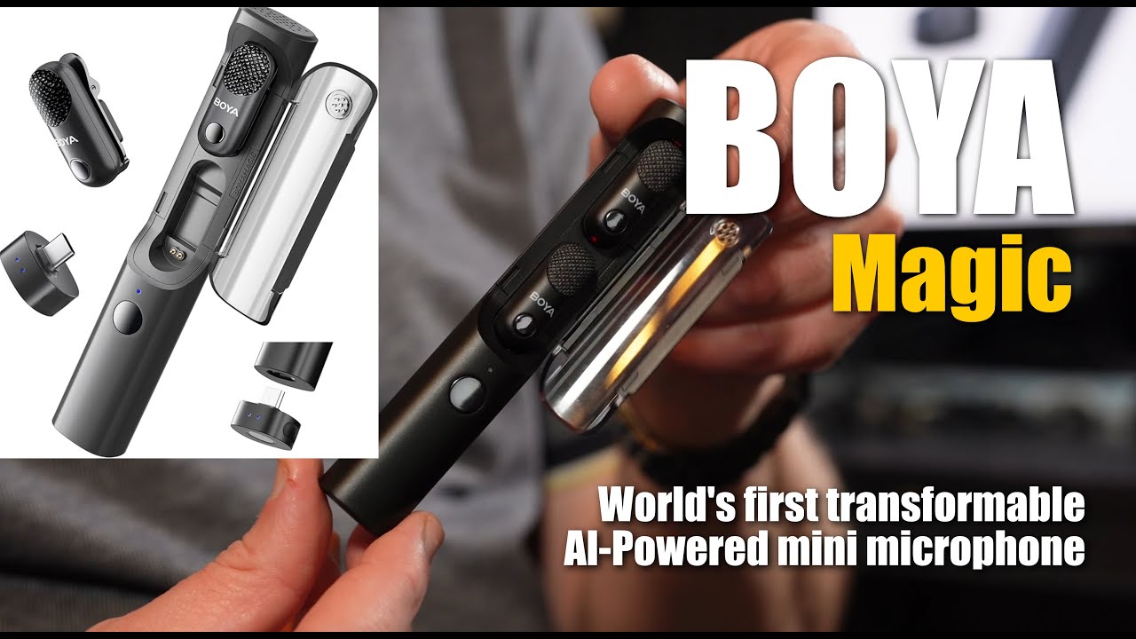 Boya Magic - 4 in 1 wireless microphone every content creator should have.