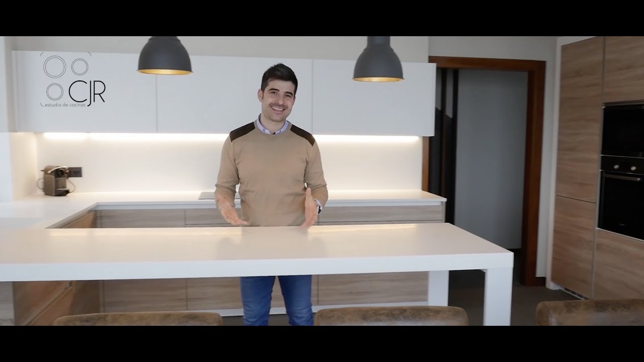 ENCIMERA PORCELANOSA KRION para esta COCINA MODERNA cocinas CJR