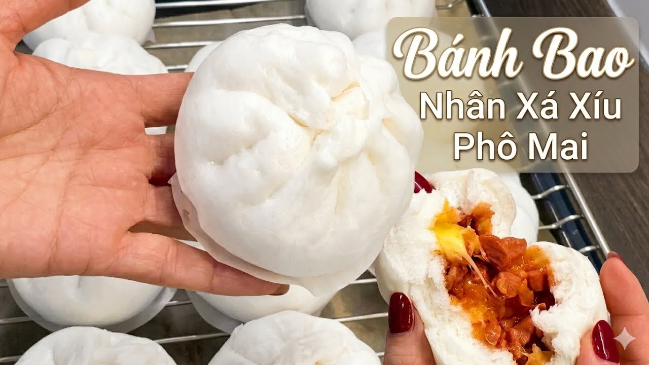 B&aacute;nh Bao X&aacute; X&iacute;u Ph&ocirc; Mai Mềm Xốp Chuẩn Tiệm .C&ocirc;ng Thức Vỏ B&aacute;nh T&acirc;m Huyết