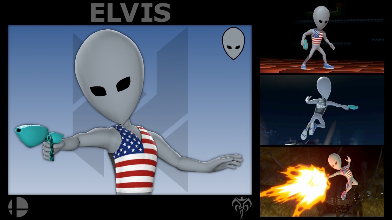 ELVIS (Perfect Dark 64) - Super Smash Bros. Ultimate Skin Mod Gameplay