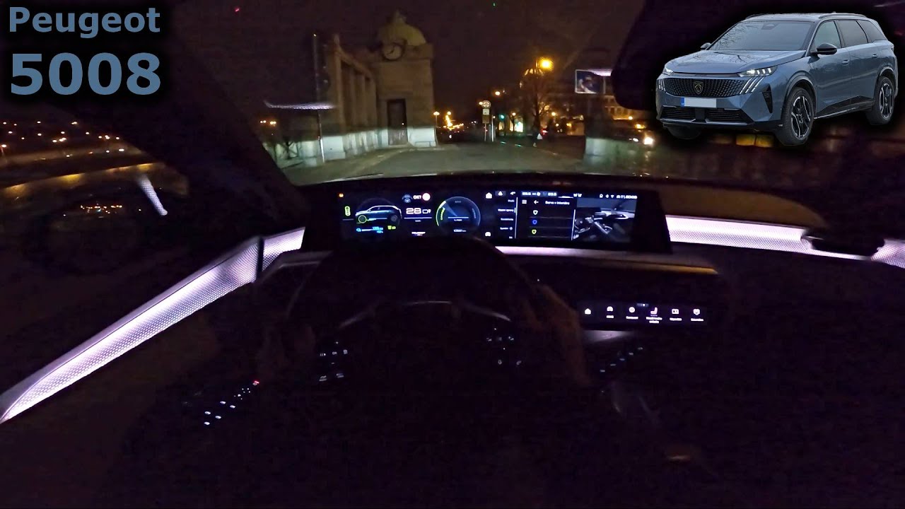 2025 Peugeot e5008 POV 🚗 Night Drive in All-New Electric SUV!