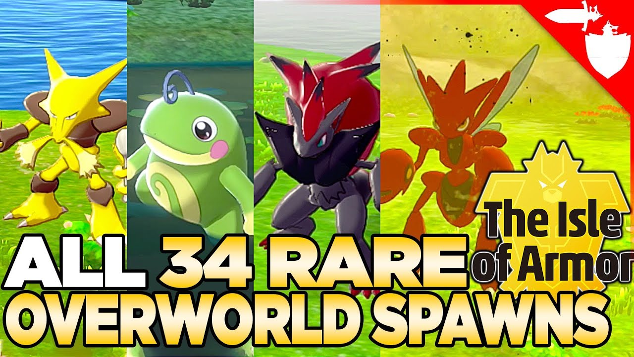 Все 34 редких спавна в обычном мире на острове Броня — Pokemon Sword and Shield DLC