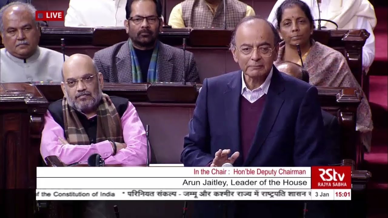 My response in Rajya Sabha on J&K Statutory Resolution, January 3, 2019