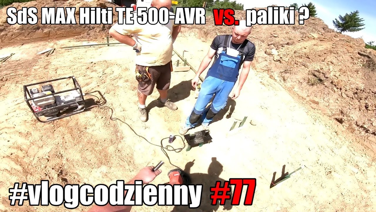 #vlogcodzienny #77 - czy SdS MAX Hilti TE 500-AVR da radę? #domza150tysiecy #serial #budowa