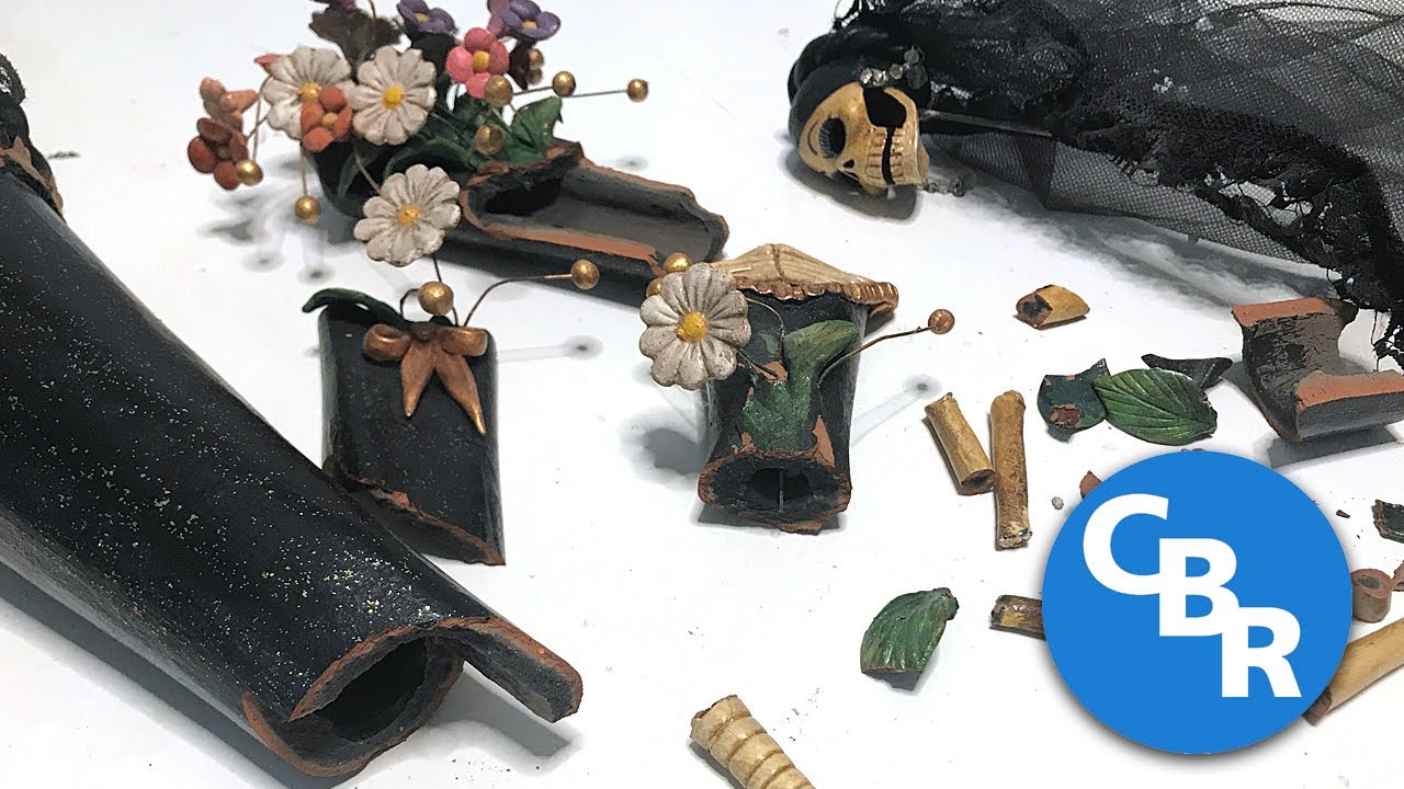Restoration of a broken Catrina Sculpture (Day of the Dead)