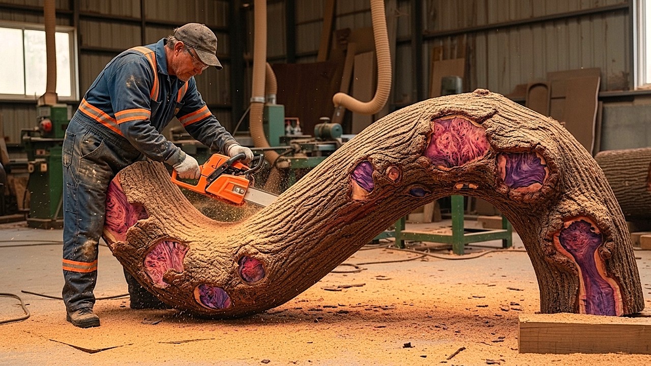 You Won’t Believe These Tables! Building the Most Unique Tables from Crooked Red Logs!