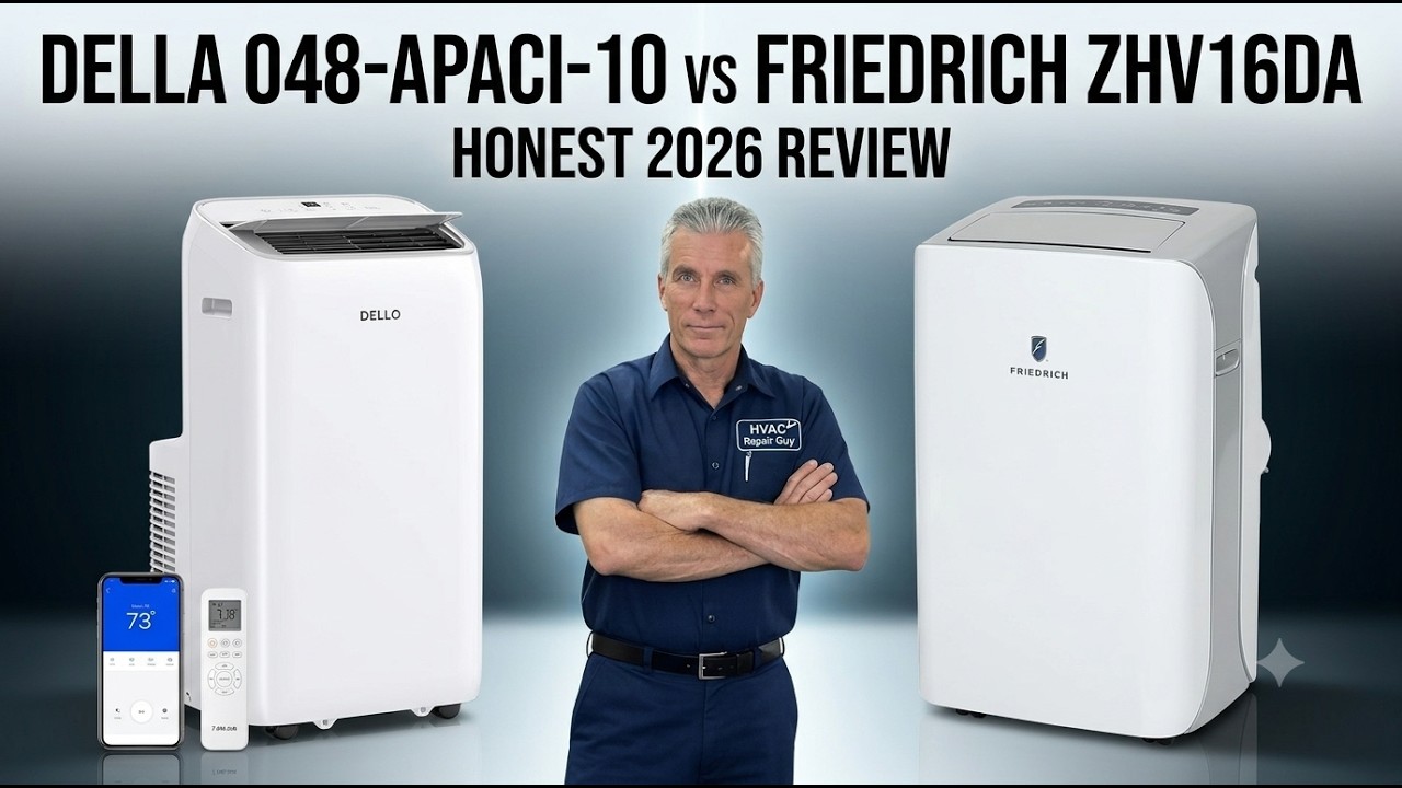 Лучшие портативные кондиционеры 2026: обзор Friedrich ZHV16DA против Della 048-APACI-10