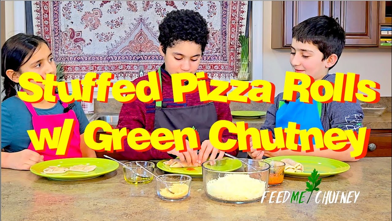 How to make stuffed Pizza Rolls with Authentic Afghan Green Chutney
