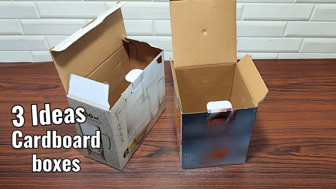 Look what I made with these cardboard boxes. 3 more trash-to-treasure ideas for cardboard boxes!