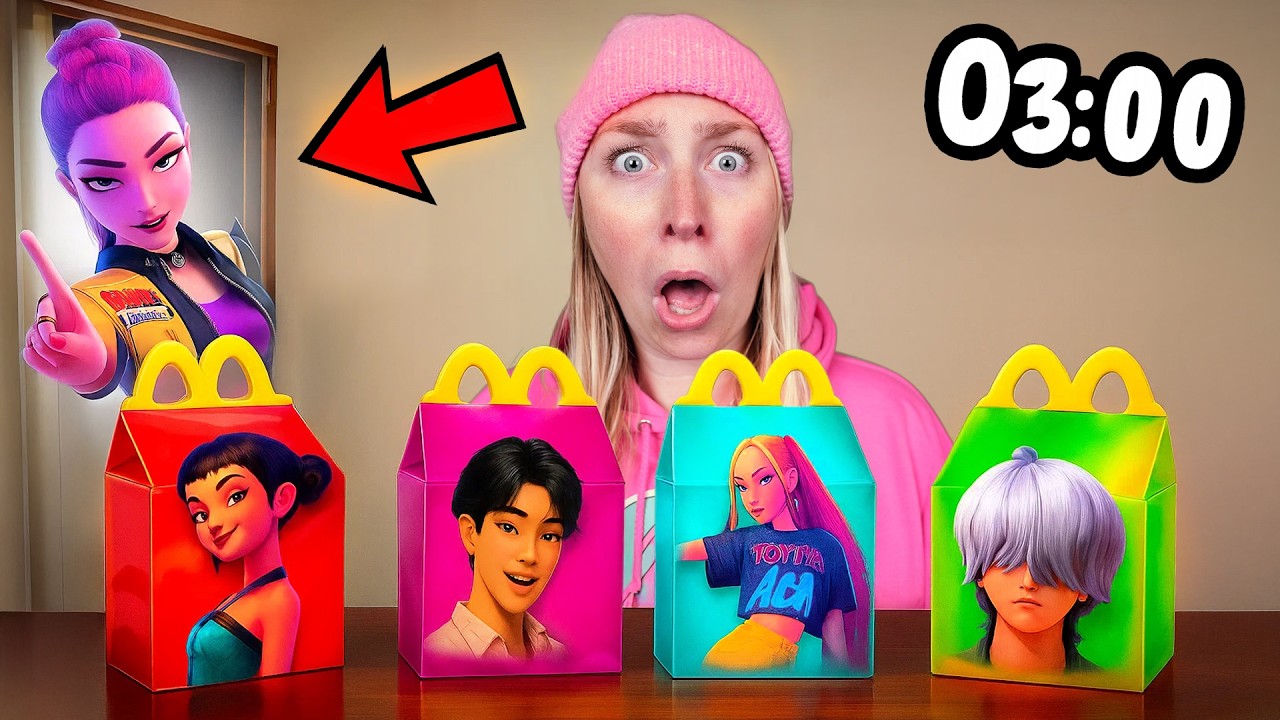 ÖPPNA ALDRIG K-POP DEMON HUNTER HAPPY MEAL KL 03 PÅ NATTEN