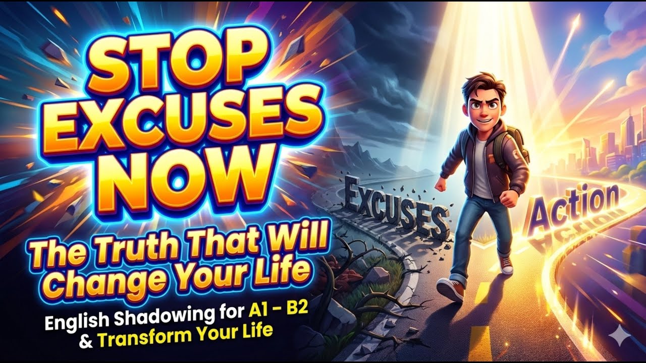 Is THE #1 Excuse Holding You Back from Success? || English Shadowing for A1 – B2