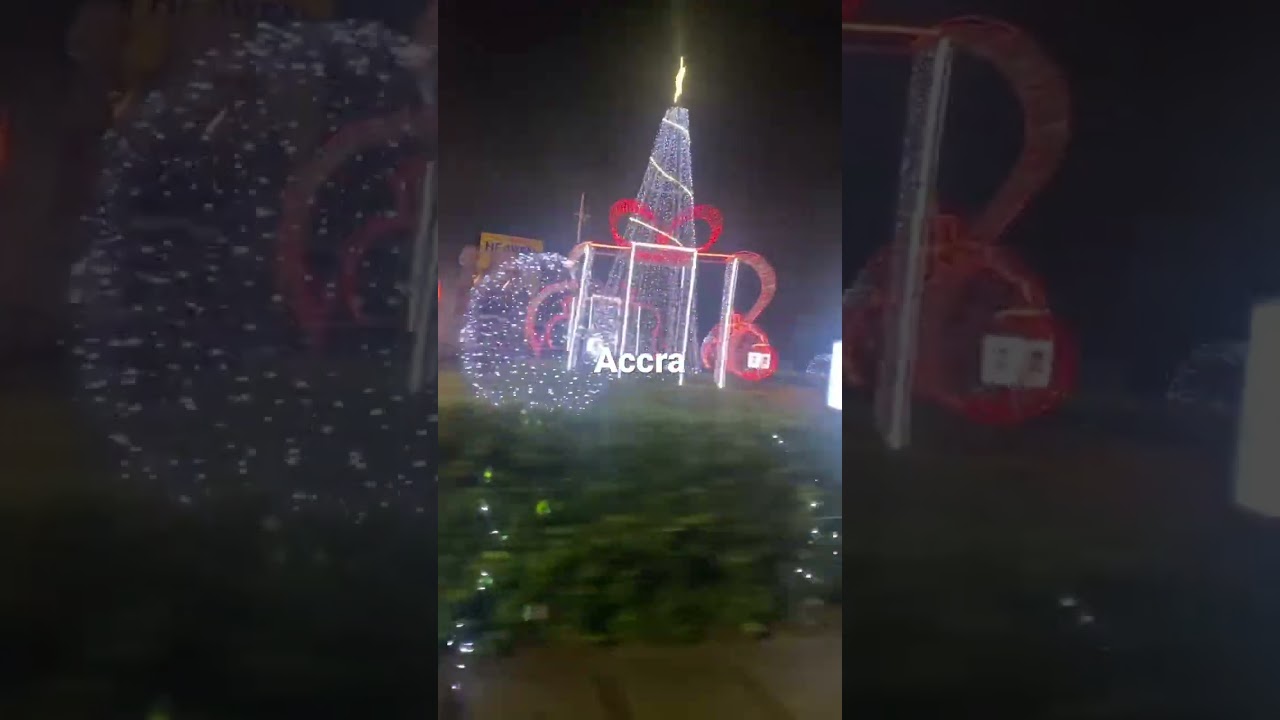 Christmas | Street Decorations #Accra #Ghana #airport