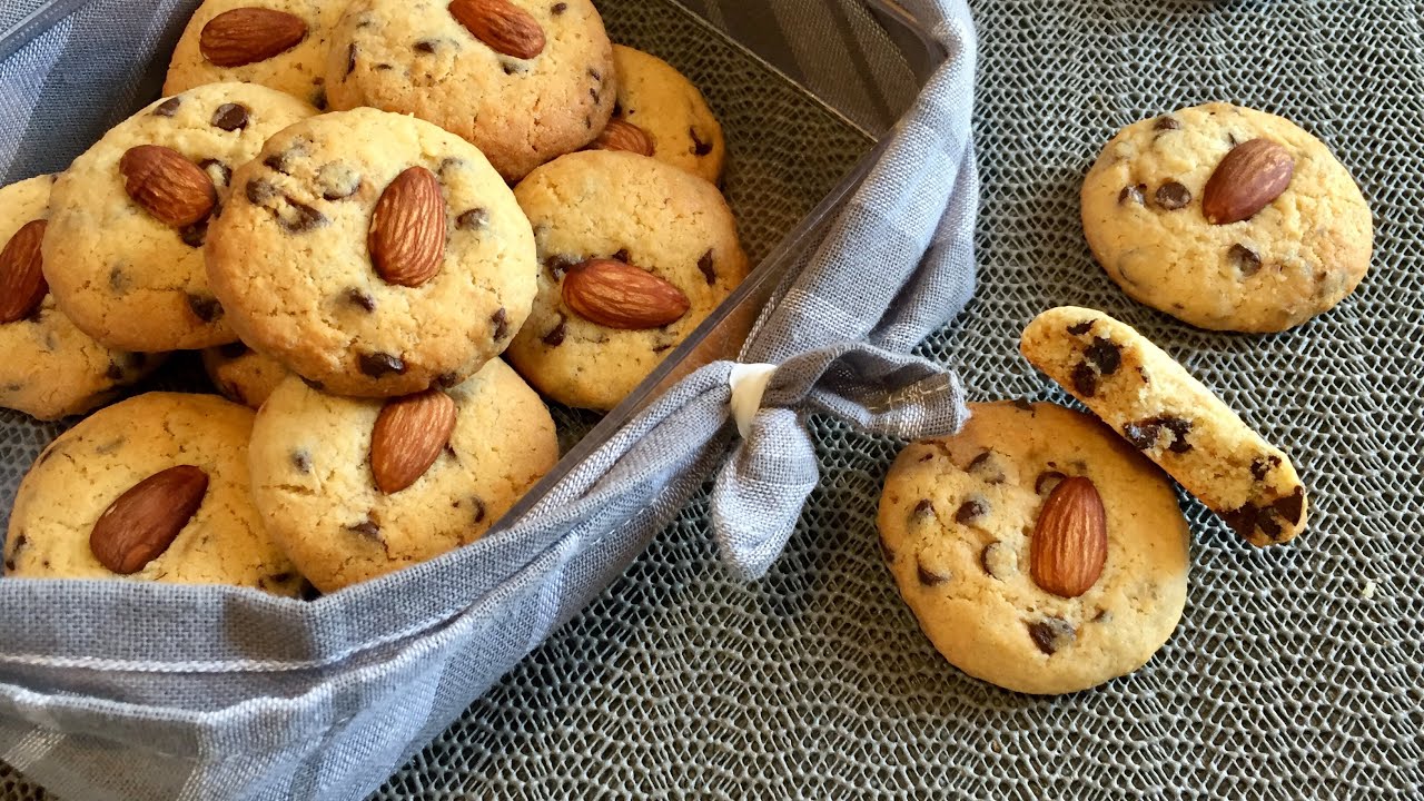 คุ๊กกี้มะพร้าวช็อกโกแลตชิพ cookies Noix de coco et pépites chocolat