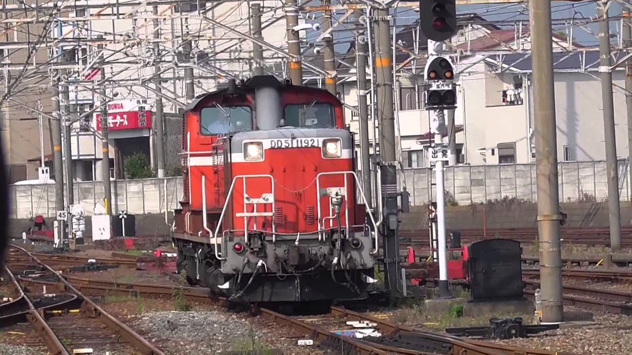南海和歌山市駅でのDD51の入換動画（2015.7.31）