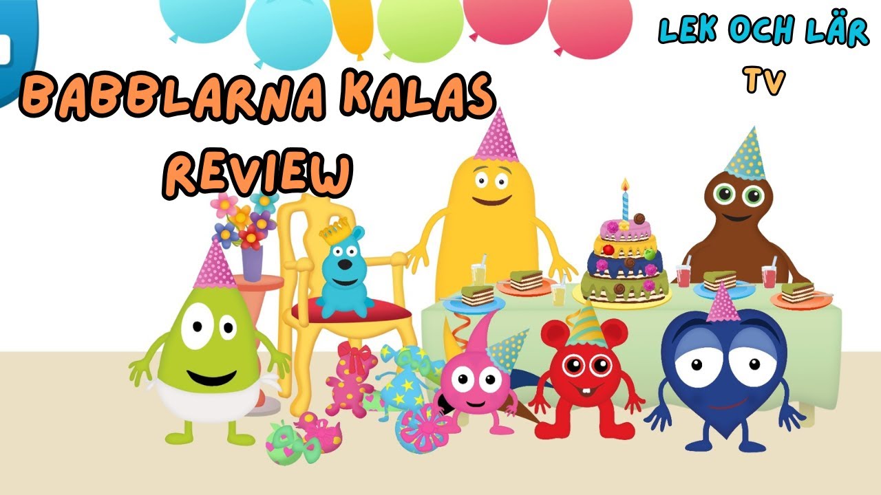 Babblarna Kalas App Review - Vi spelar Babblarnas Kalas Spel - Lek och Lär TV