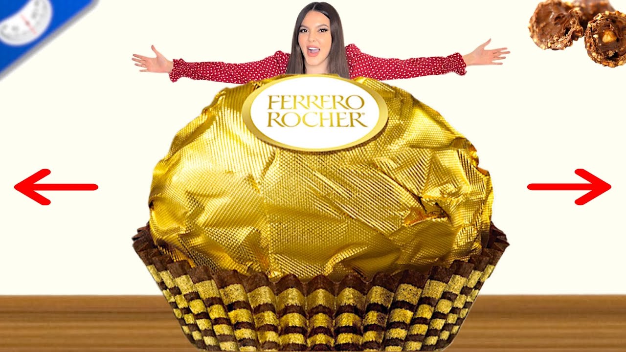 صنعت أكبر حبة فريرو روشيه في العالم!!!😱🍫 الحجم صادم🤯
