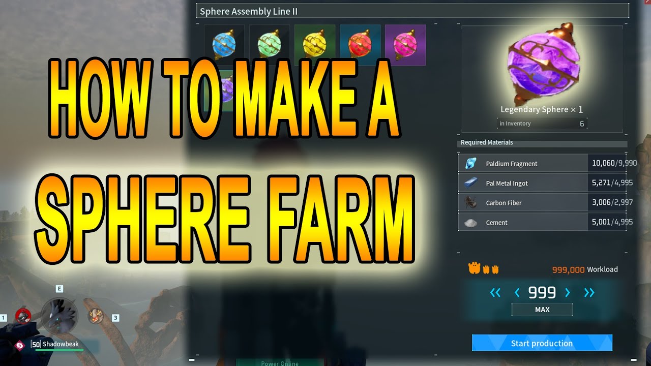 How to Make a Sphere Farm in Palworld