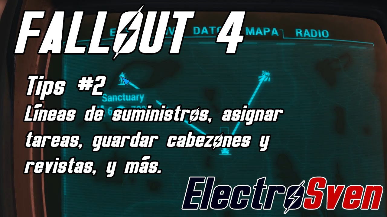 Fallout 4 - Tips 2 - Líneas de suministros, asignar tareas, guardar cabezones y revistas y más