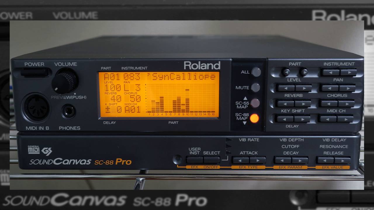 SC-88 Pro Introduction - Roland SC-88Pro Sound Canvas Demo