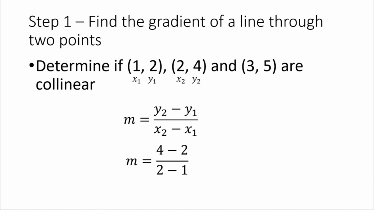 How to Prove if Three Points Are Collinear or Not