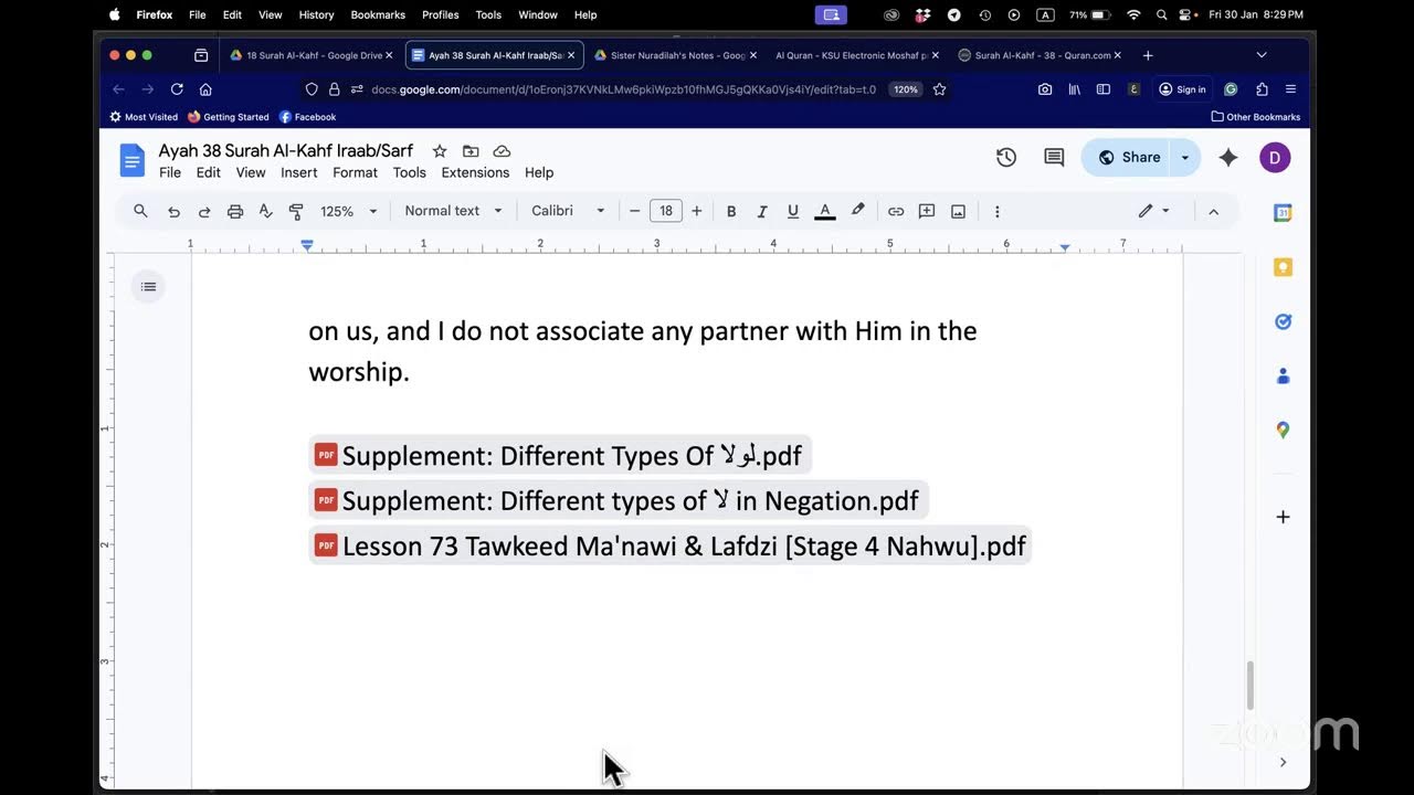 Ayah 38 Irab/Sarf Surah Al-Kahf