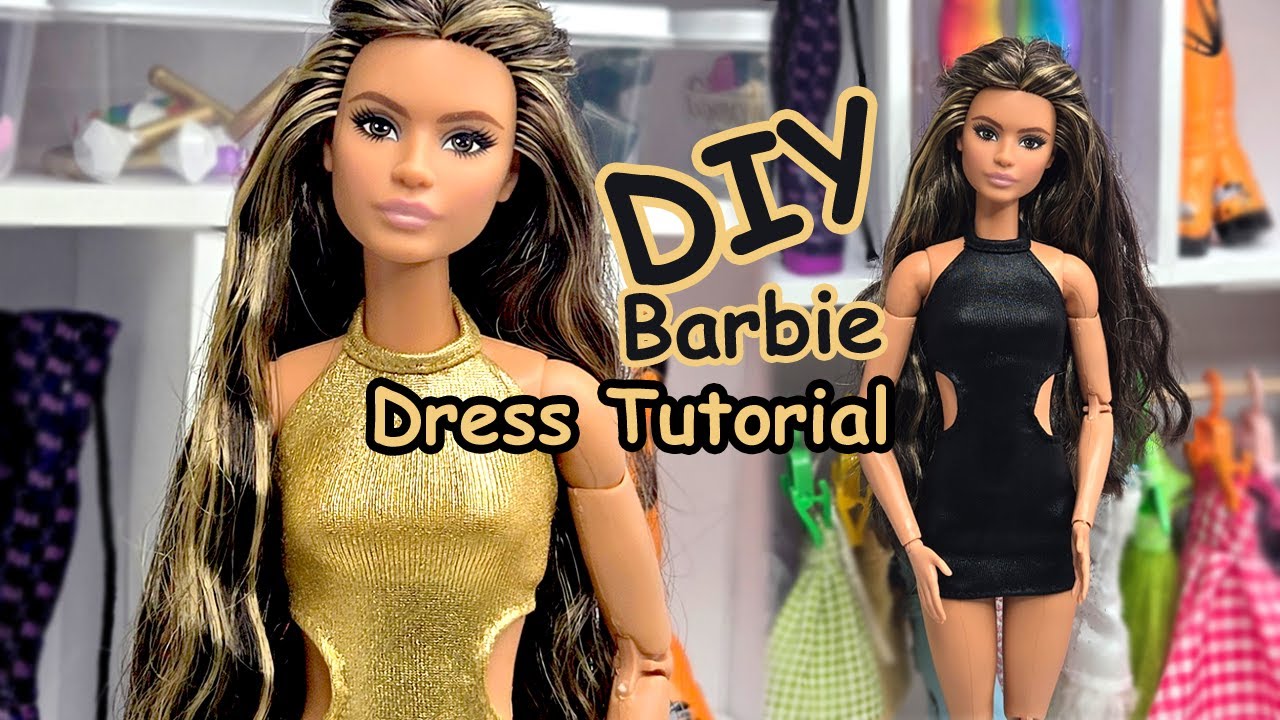 DIY a Barbie Dress ~ DIY Doll Clothes