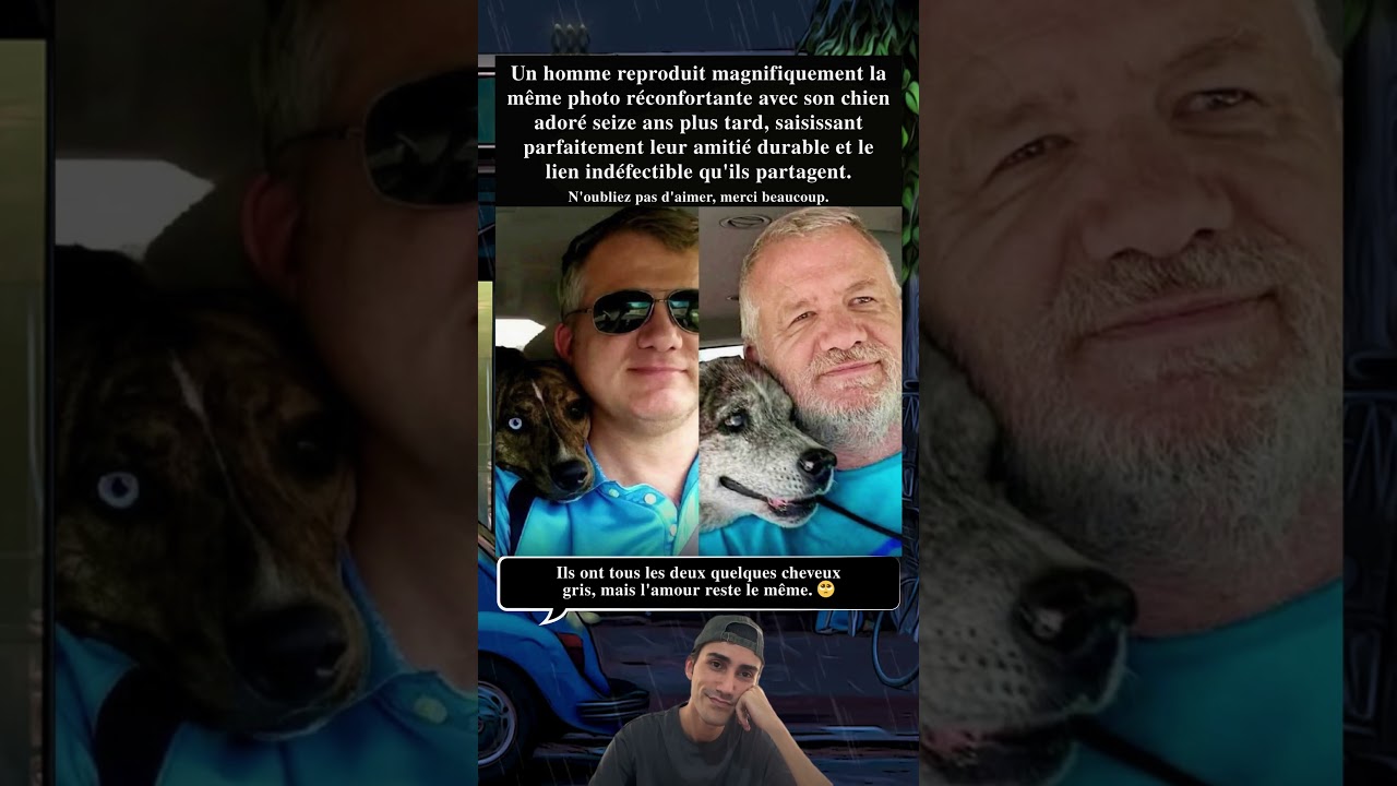 🐾 Un Homme Recr&eacute;e Un Moment Touchant Avec Son Chien Et Partage Une Belle Amiti&eacute; 💕